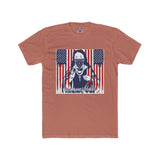 Patriotic Bandana Skull Tee — American Flag Graphic Cotton T-Shirt