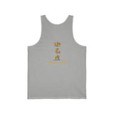 Gold Money Power Tank — Crown & Microphone Graphic Sleeveless Top