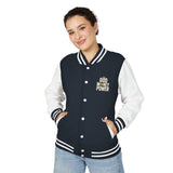 Letterman Jacket — 'Did I Just Say Power?' Retro Varsity Jacket