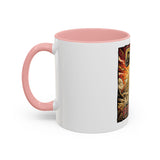 Coffee Mug - 'God Money Power' Pyramid Graphic Accent Mug (11/15oz)