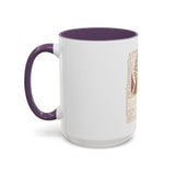 God Money Power Pyramid Accent Coffee Mug — Inspirational Wealth & Faith Ceramic Mug