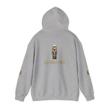 God • Money • Power Hoodie — Gold Block Logo Pullover