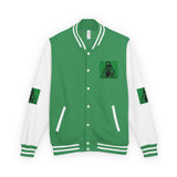 Letterman Jacket — 'God Money Power' Graphic Varsity Jacket