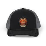 Halloween Pumpkin Patch Hat-“God Money Power” Pumpkin Snapback- Trucker Cap