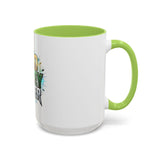 God Money Power Accent Coffee Mug — Inspirational Faith & Success Ceramic Mug (11/15oz)