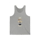 God Is One Power Tank Top — Spiritual Crown & Scroll Graphic Jersey Tank