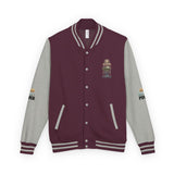 Letterman Jacket - "GOD MONEY POWER" Graphic Varsity Jacket with Chest Logo