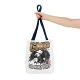 GMP Eagle Tote Bag — "God Money Power" Patriotic Graphic Tote