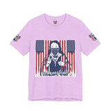 God Money Power Tee — Patriotic Bandana Saint Graphic T-Shirt