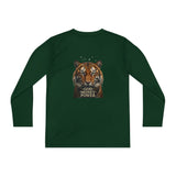 Youth Long Sleeve Tee — Tiger Face 'God • Money • Power' Graphic