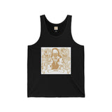Gold Vintage Music Muse Tank Top — 'MUSES' Graphic Sleeveless Tee