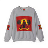 Crewneck Sweatshirt — 'God Most Power' Retro Palm Beach Graphic