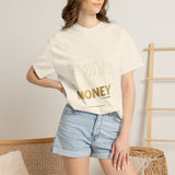 Money Quote T-Shirt — "Put God First, I Hustle For The Money" Graphic Tee