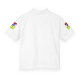 Youth Polo Shirt — Colorful "Camp Gov Summer Power" Logo Tee