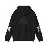 God Money Power Hoodie — Bold Religious Graphic Pullover