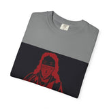 T-Shirt — Red Blindfolded Nun Graphic Tee (I Gave Money, Woke Up)