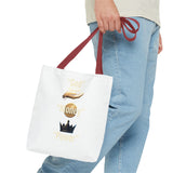 Inspirational 'God, Money, Power' Graphic Tote Bag