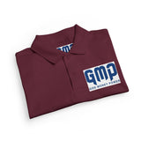 Kids White Polo Shirt with 'GMP Good Money Power' Navy Logo — Youth DryBlend® Jersey