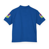 Youth Polo Shirt — Colorful "Camp Gov Summer Power" Logo Tee