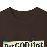 Long Sleeve Tee — “Put GOD First, Hustle for the MONEY, Put Yourself in POWER” Inspirational Graphic