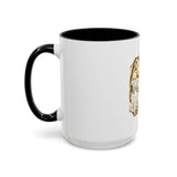 Coffee Mug — "God Money Power" Gold Emblem Accent Mug