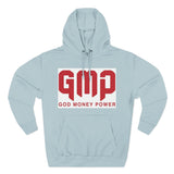 GMP 'God Money Power' Hoodie – Bold Red Logo Fleece Pullover