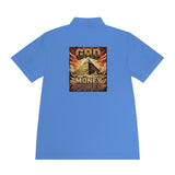 God Money Power Pyramid Polo Shirt — Vintage Pyramid Graphic Men’s Sport Polo