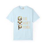 T-Shirt — GVMP Gold Graphic: "God Money Power" Statement Tee