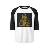 Raglan Shirt — “I God Money Power” Vintage Gold Graphic