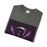Angel Of Death- T-Shirt — Gothic Angel Wings Graphic Tee (Purple Reaper Design)