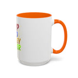 GMP God Money Power Accent Coffee Mug — Colorful Motivational Tea Cup (11/15 oz)