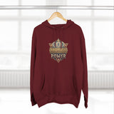 Hoodie — 'God Money Power' Vintage Emblem Fleece Hoodie