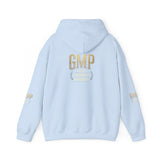 GMP Crest Hoodie — White Gold Logo Pullover