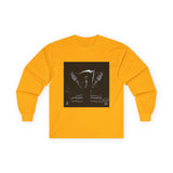 Angel Of Death Grim Reaper Wings Long Sleeve Tee — Dark Gothic Scythe Graphic