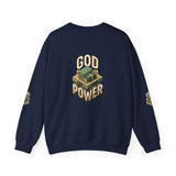 God Power Crewneck Sweatshirt – Faith-Inspired Graphic Pullover