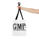GMP "God Money Power" Graphic Tote Bag – Faith & Hustle Everyday Carry