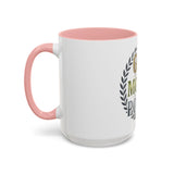 God Money Power Accent Coffee Mug — Inspirational Faith & Success Ceramic Mug (11/15 oz)