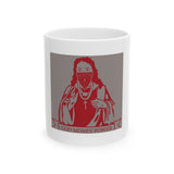 Ceramic Mug — "God Money Power" Religious Pop Art Coffee Cup