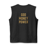 God Money Power Muscle Tank — Bold Faith & Hustle Graphic Tank Top