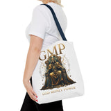 GMP 'Gold Money Power' Tote Bag — Luxurious King on Throne All-Over Print