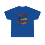 Inspirational Graphic Tee — "Put God First, Hustle for the Money, Put Yourself in Power"
