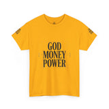 God Money Power T-Shirt — Bold Faith & Hustle Graphic Tee