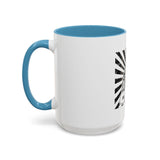 Coffee Mug — 'God Money Power' Bandana Jesus Black Accent Mug (11/15oz)