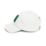Embroidered Virgin Mary Dad Cap — Green Square Religious Baseball Hat