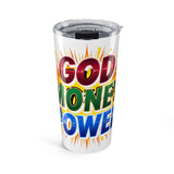 God Money Power 20oz Tumbler — Inspirational Faith & Success Travel Mug