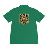 Men's Polo — Gold 3D 'GMP God Money Power' Chest & Back Logo
