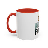 God Money Power Accent Coffee Mug — Inspirational Faith & Wealth Quote
