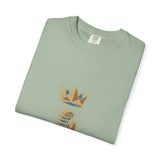 God Money Power T-Shirt — Crown & Coins Faith-Inspired Graphic Tee