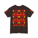 Surf Saint T‑Shirt — Vintage Palm Beach Vibes ("Our Savior Protects" Banner)