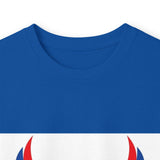 Long Sleeve Tee — "God Money Power" Patriotic Jesus Graphic